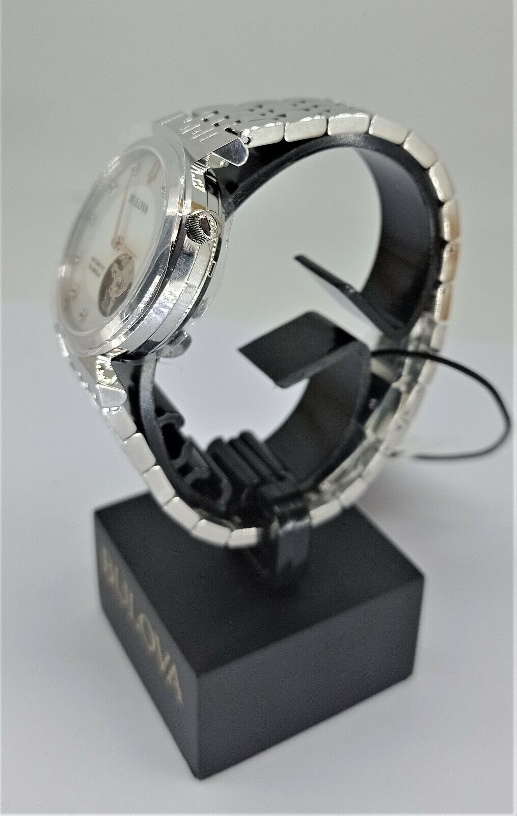 OROLOGIO BULOVA AUTOMATICO DONNA REGATTA MADREPERLA DIAMANTI MONTRE FEMME WATCH