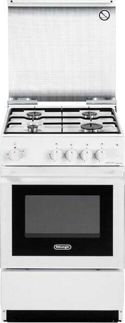 Cucina a Gas De Longhi Forno Elettrico 50x50 4 Fuochi Bianco SEW 554 N ED