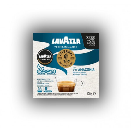 Lavazza A Modo Mio Tierra Bio Amazonia Confezione 16 Cialde Caffe Compostabili