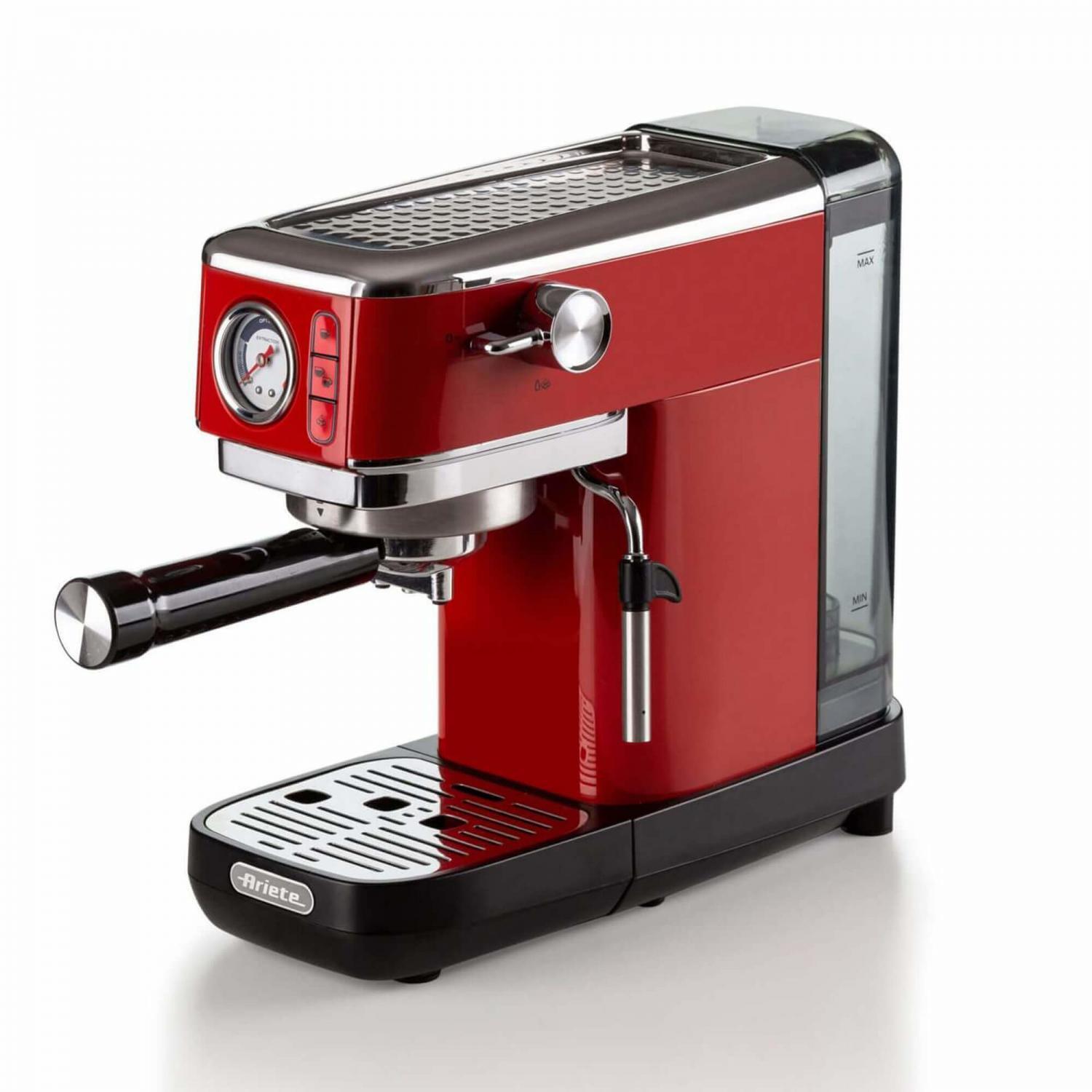 1381 Macchina Caffè Espresso Manuale 1 o 2 Tazze 1300W Rosso 00M138113AR0 Ariete