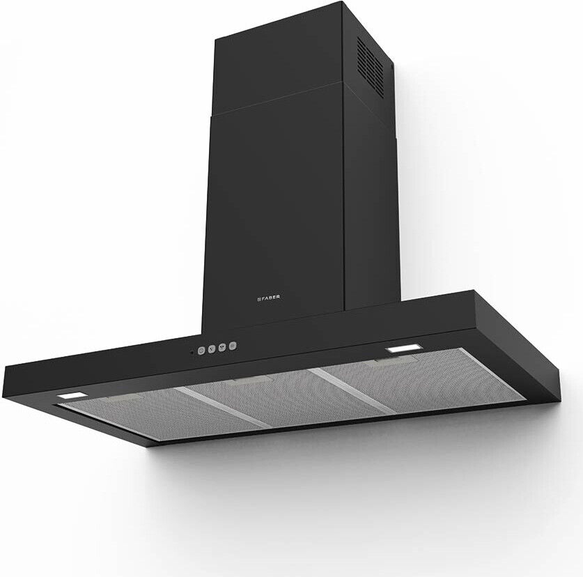 Cappa Cucina Aspirante a Parete Faber 90 cm Nero 325.0618.783 Stilo Comfort