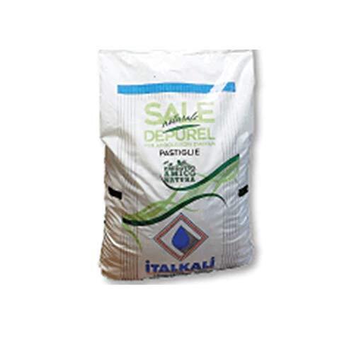 ITALKALI DEPUREL SALE NATURALE ADDOLCITORE IN PASTIGLIE SACCHI DA 25 KG SACCO