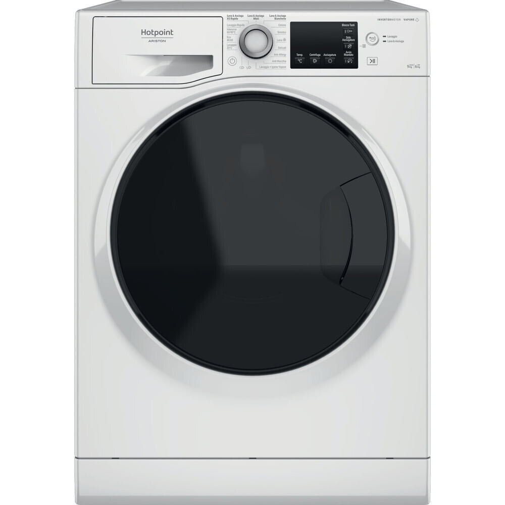 Lavasciuga 9 + 6 Kg Classe D 54 Cm Bianco Hotpoint NDB9636DAIT
