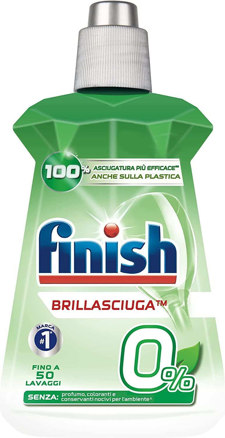 Finish Brillantante Lavastoviglie, Brillantante 0% 250 ml
