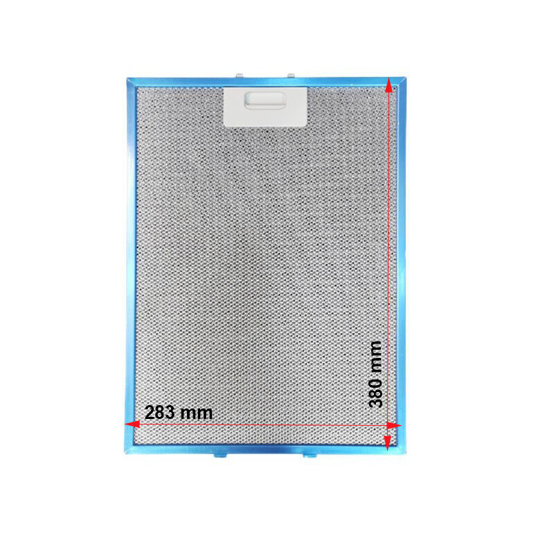 Filtro alluminio cappa aspirante cucina 283x380x9 mm Elica Rex Electrolux Ecc.