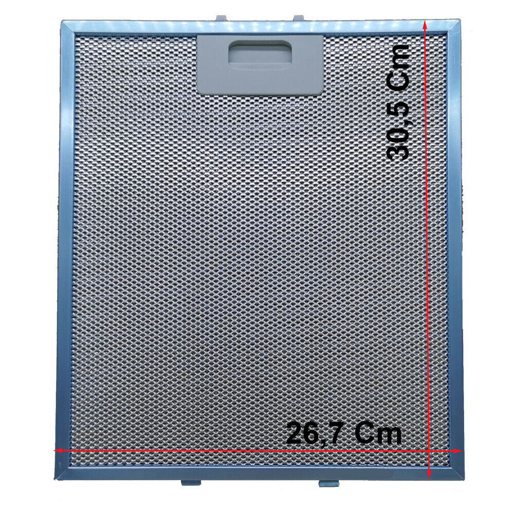 Filtro alluminio metallo 30,5x26,7 Cm per cappa cucina Elica Faber Rex Ariston