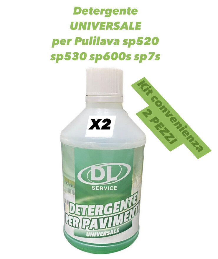 DETERGENTE PULILAVA FOLLETTO SP520 SP530 SP600S SP7 UNIVERSALE LAVAPAVIMENTI X2