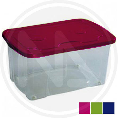 CONTENITORE MEDIO IN ABS "SIMPLYROLLER 4" da 44 LT 59x39x30H FUCSIA - 20061