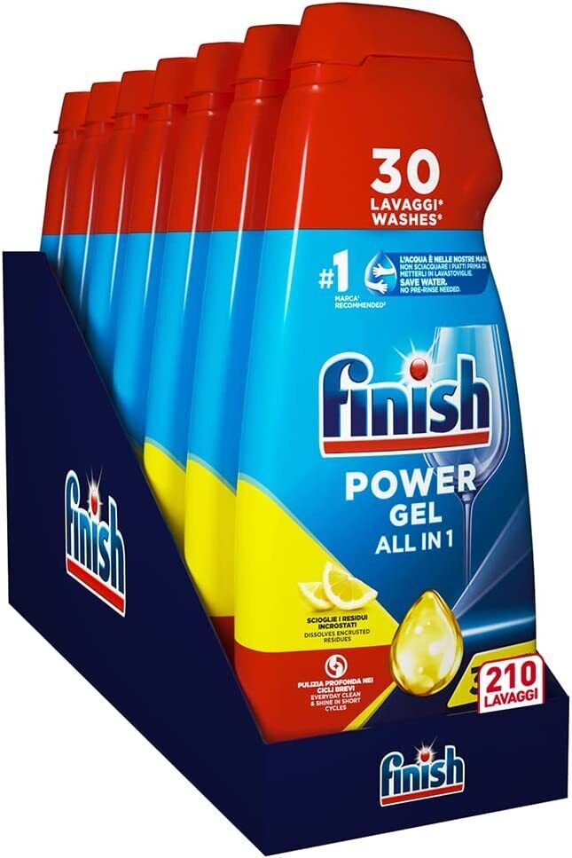 Finish Powergel Detersivo Lavastoviglie al Limone 210 Lavaggi