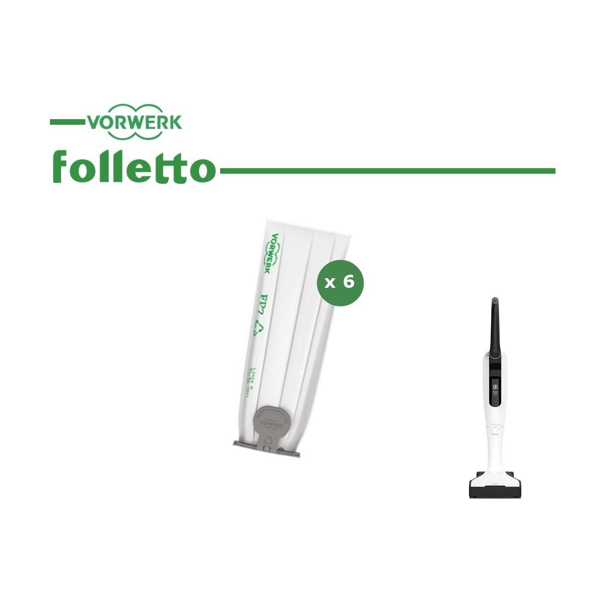 CF 6 SACCHETTI PREMIUM FP7 ORIGINALI FOLLETTO VK7