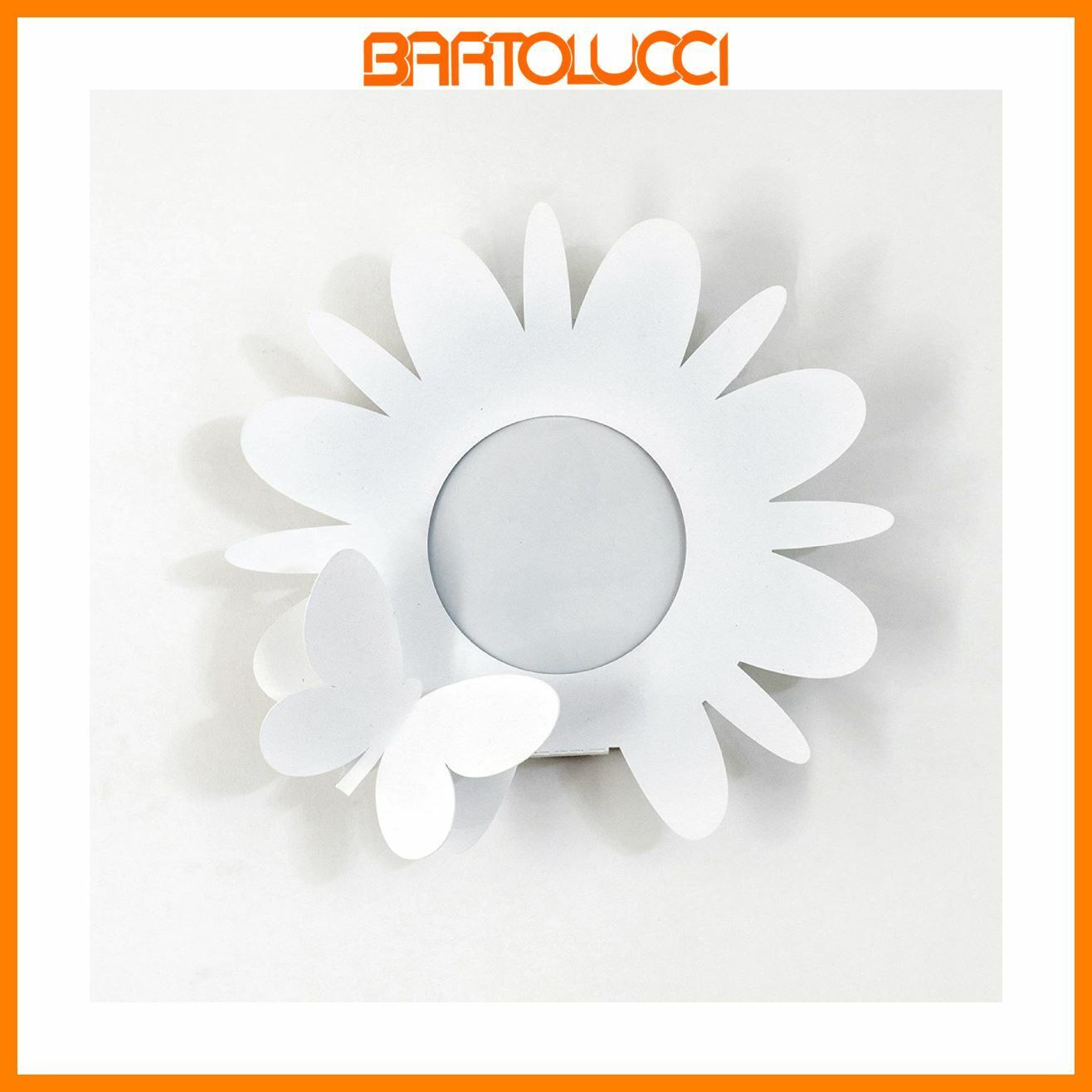 Arti & Mestieri Porta Umidificatore in ferro 24x5px24H Fiorello - Bianco
