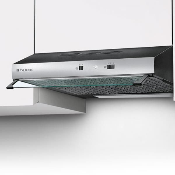 Faber Cappa Cucina Aspirante Incasso Sottopensile 80 cm Nera TCH04-741