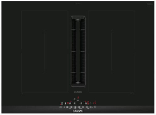 Piano Cottura Induzione 4 Fuochi Larghezza 70 cm Nero - ED777FQ25E Iq500 SIEMENS