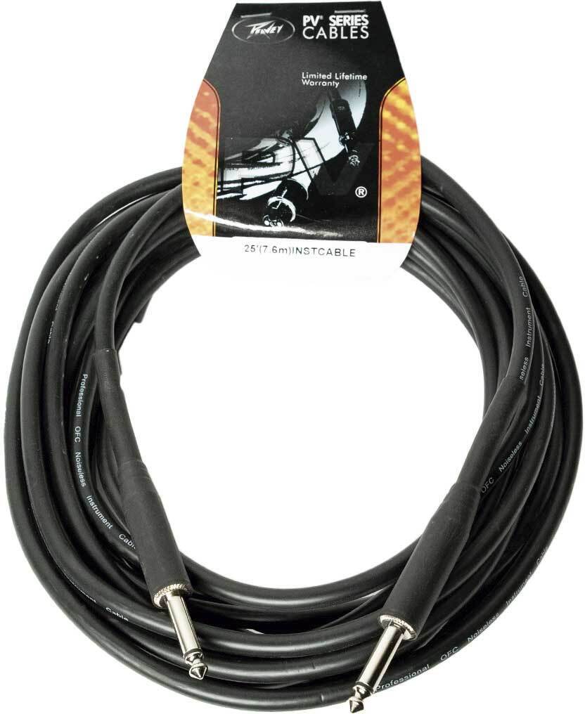 PEAVEY PV 25' INST. CABLE CAVI - BOBINE - CIABATTE AUDIO