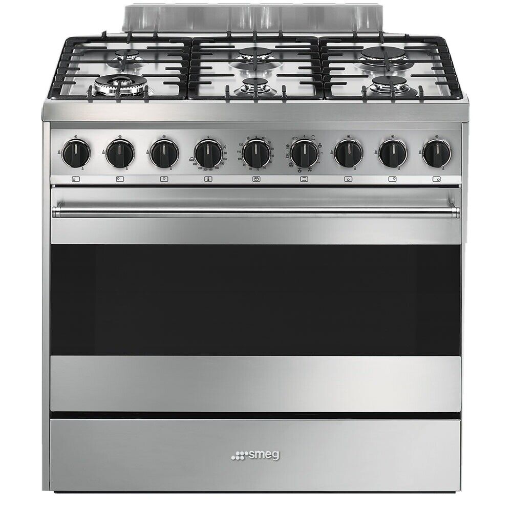 SMEG B91GMXI9 CUCINA 90X60 6 FUOCHI A GAS FORNO ELETTRICO MULTIFUNZIONE - PROMO