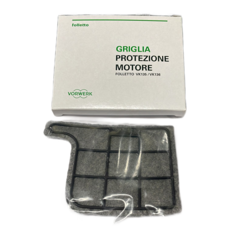 VORWERK FOLLETTO GRIGLIA FILTRO PROTEZIONE MOTORE VK135 VK136 ORIGINALE - 04866