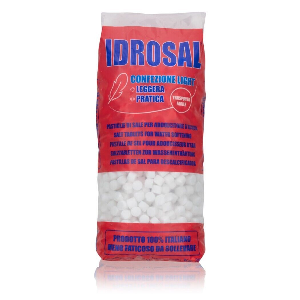 Idrosal 20kg Sale in Pastiglie per Addolcitori Depuratori Piscine Purissimo