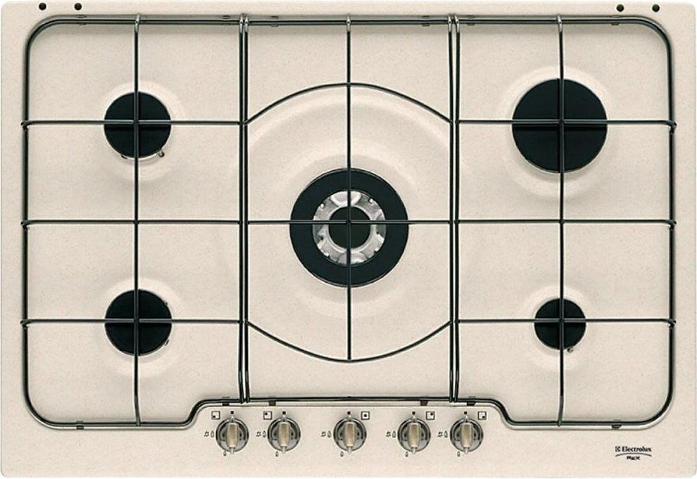 Electrolux Piano cottura 5 Fuochi incasso a gas 75 cm Sabbia PS750RUV Rustico