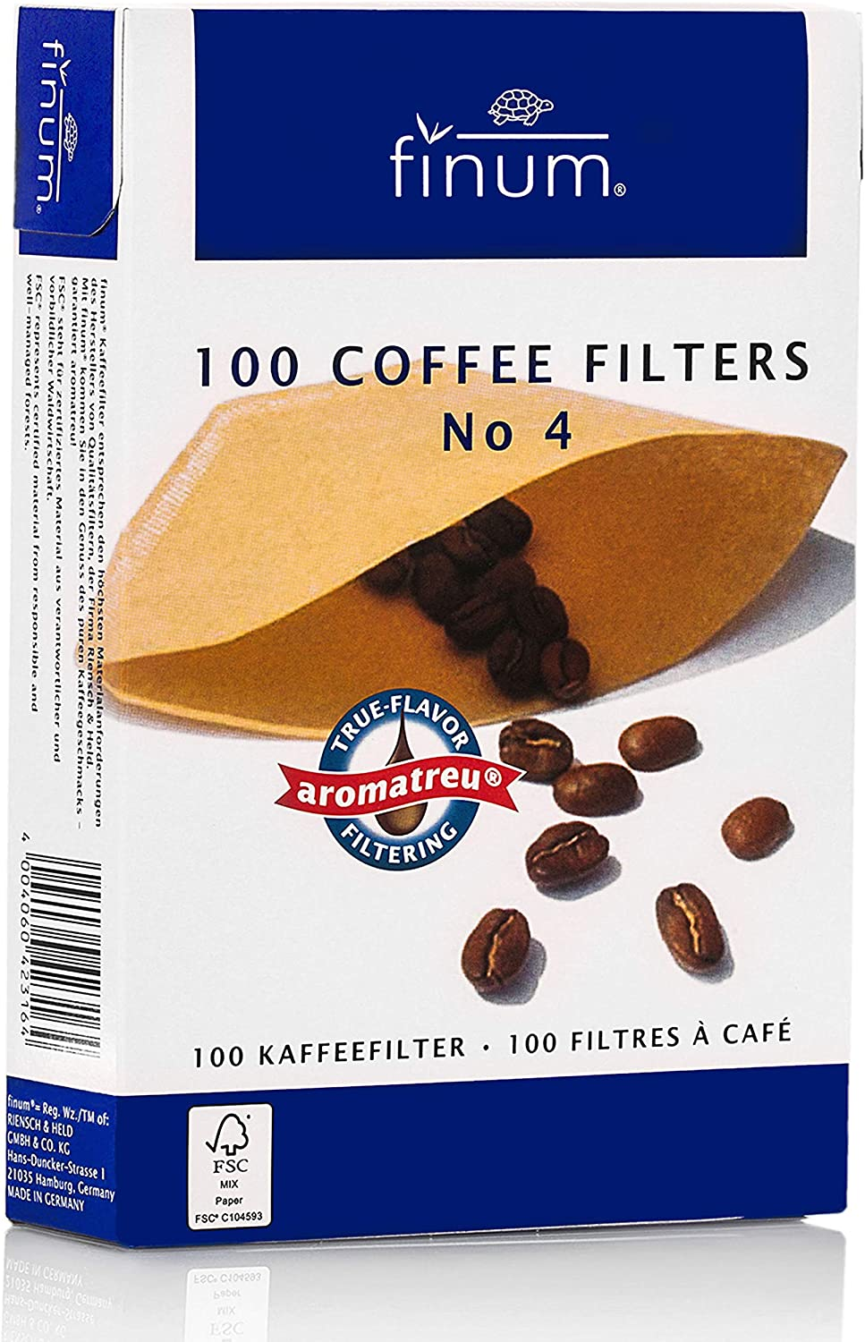 100 pz Filtri Caffè Americano Macchina Caffè Orzo Misura 4 da 100 pezzi