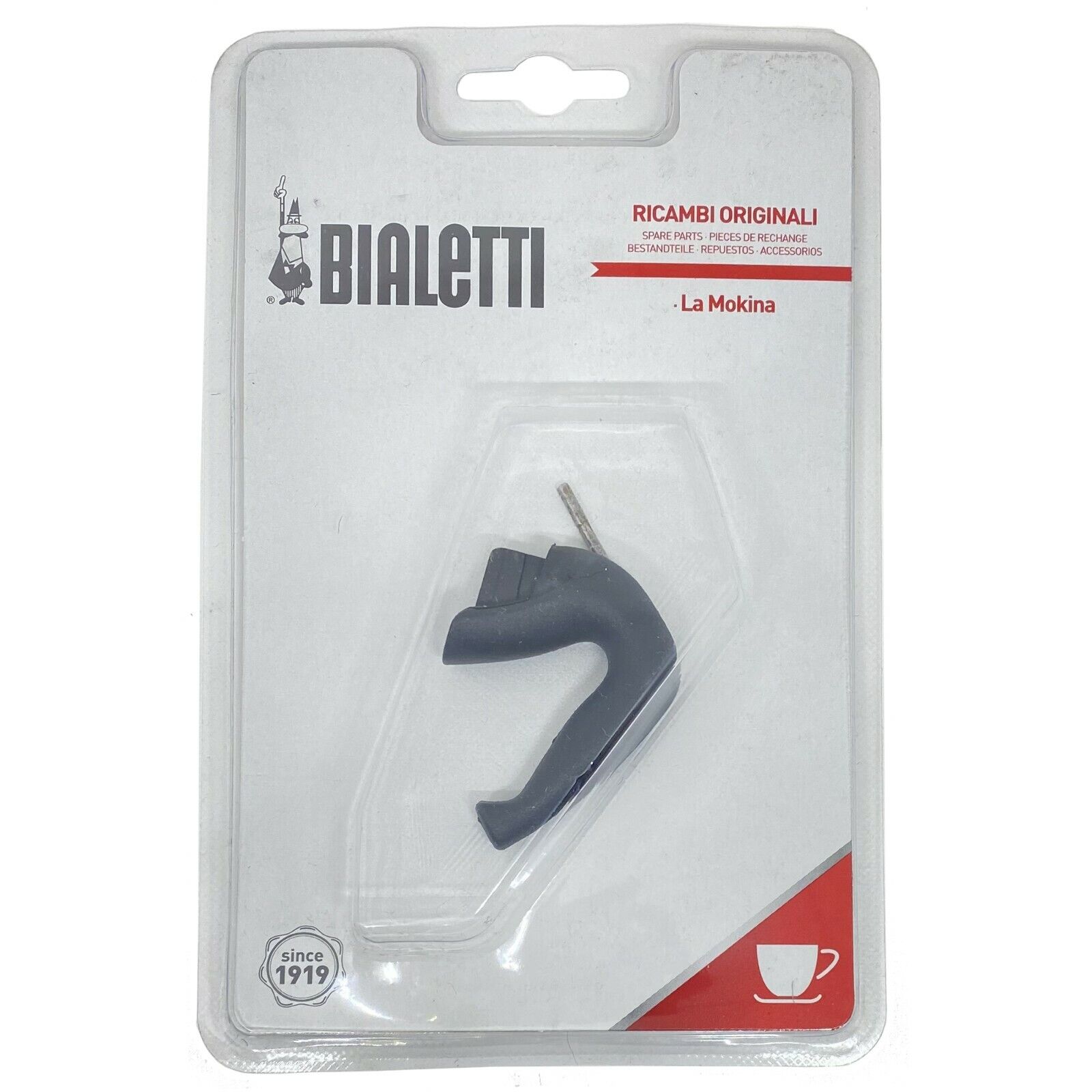 BIALETTI Ricambi Originali LA MOKINA ricambio caffettiera Manico + Spinotto