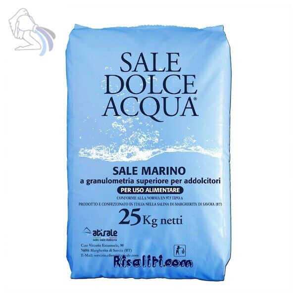SALGEMMA SALE DOLCE ACQUA 25 KG PER ADDOLCITORI ED INDUSTRIA ALIMENTARE