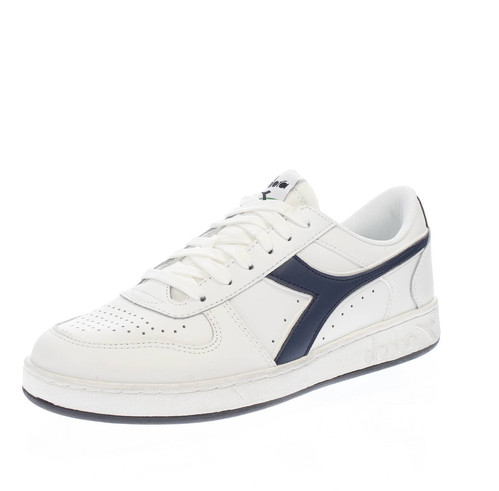 Diadora Sportswear Magic Basket - Sneakers Basse In Pelle Bianco - Taglia 43 [9