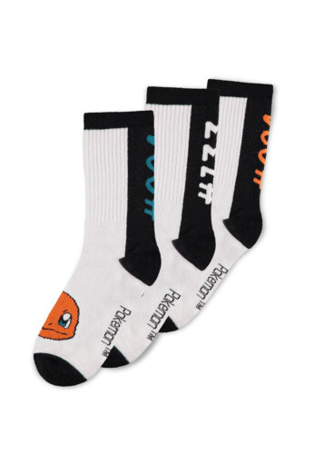 Abbigliamento Pokemon: 3 Pack Multicolor (Sport Socks / Calzini Sportivi Unisex
