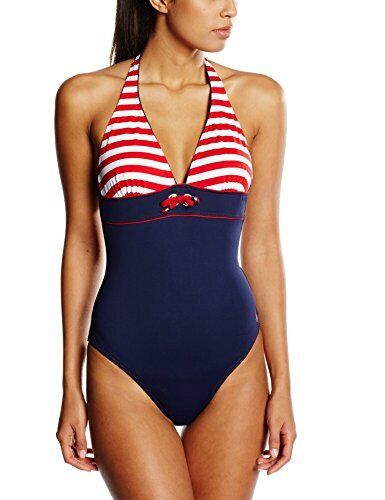 Haute pression - Y1006, Costume intero da donna, (marine (rayé rouge)), (j7d)