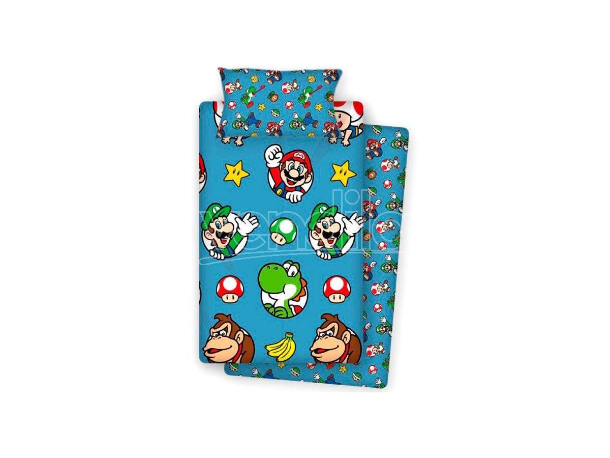 Super Mario Bros Fogli Set Letto 90cm Nintendo