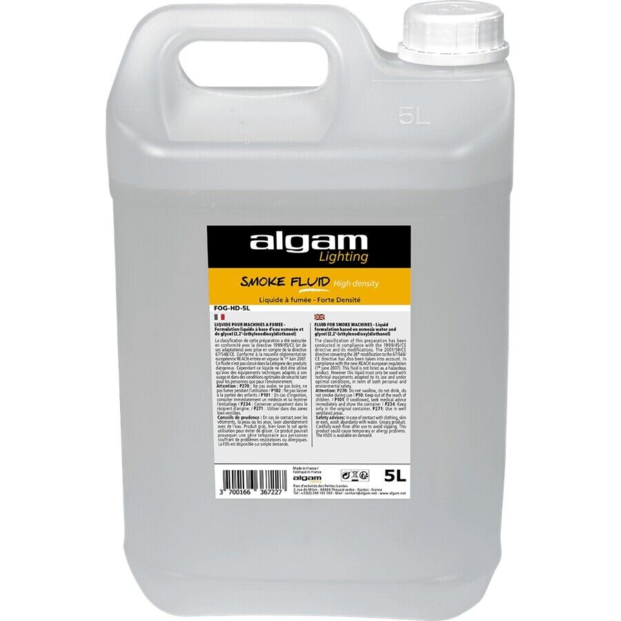ALGAM FOG-HD-5L LIQUIDO FUMO ALTA DENSIT? 5L EFFETTI AMBIENTALI