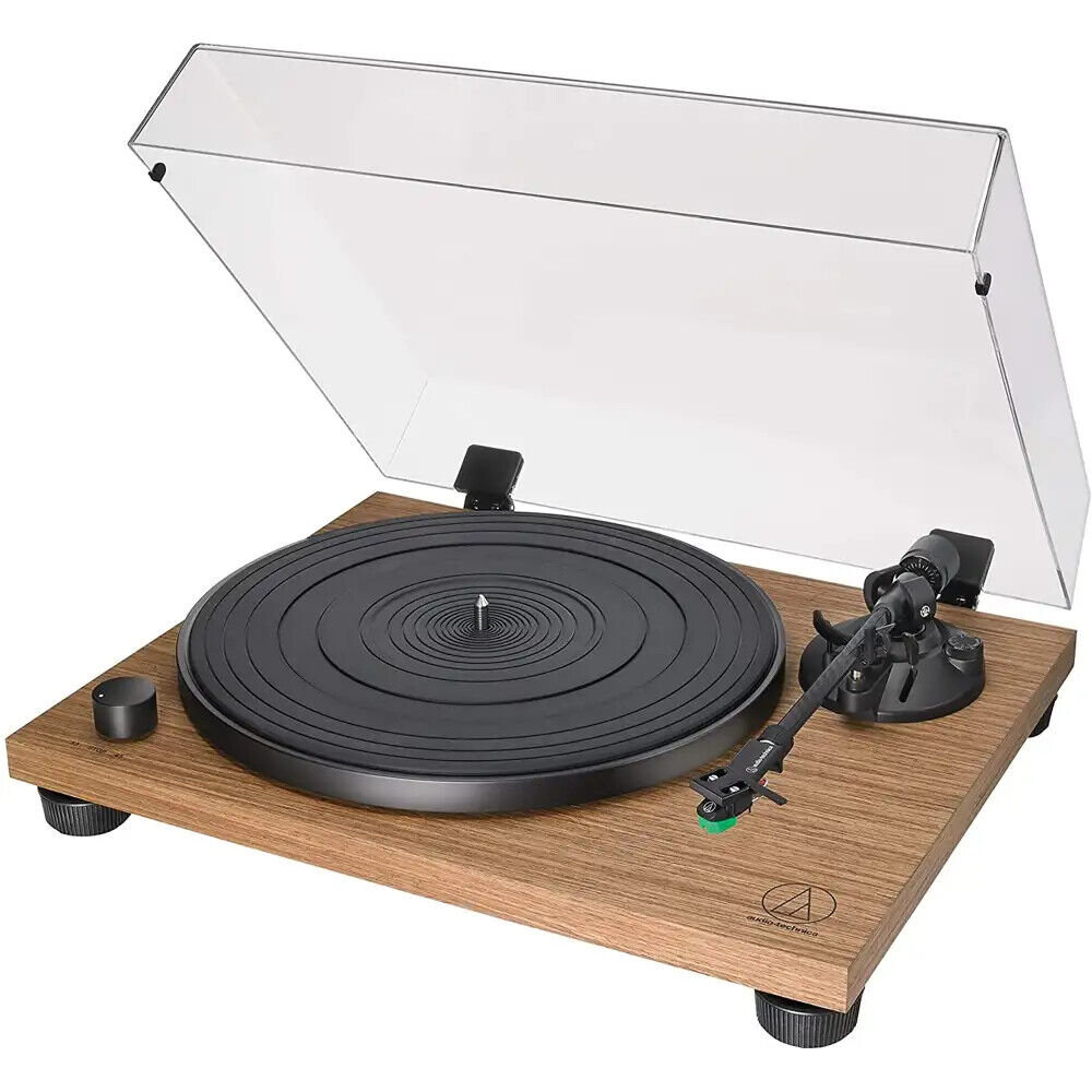 AUDIO-TECHNICA AT-LPW40WN giradischi color legno noce con cover e testina NUOVO