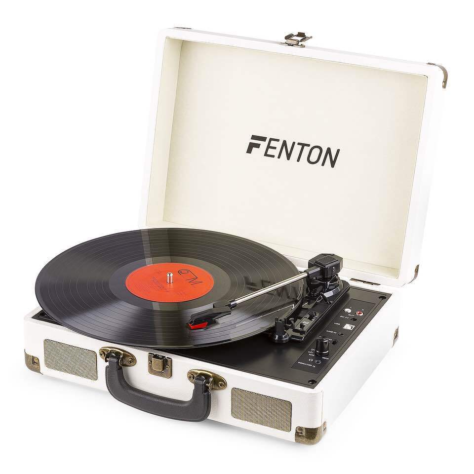 FENTON RP115G RECORD PLAYER CREME GIRADISCHI