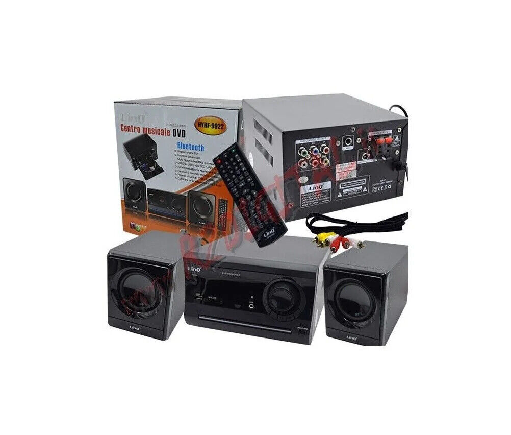Linq Hi-Fi 20W Karaoke Dvd HYHF-9922, IMPIANTO HI FI KARAOKE con RADIO e DVD, HO