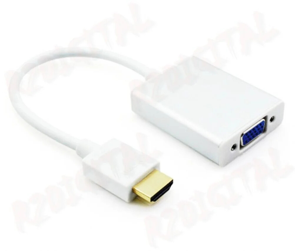 Aglow.it Adattatore Hdmi to Vga VGA25B, CONVERTITORE HDMI MASCHIO a VGA FEMMINA