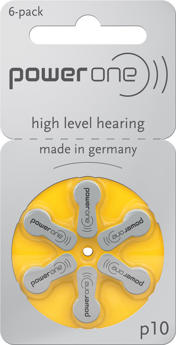 60 Batterie per apparecchi acustici protesi acustiche POWERONE 10 PR70 P10