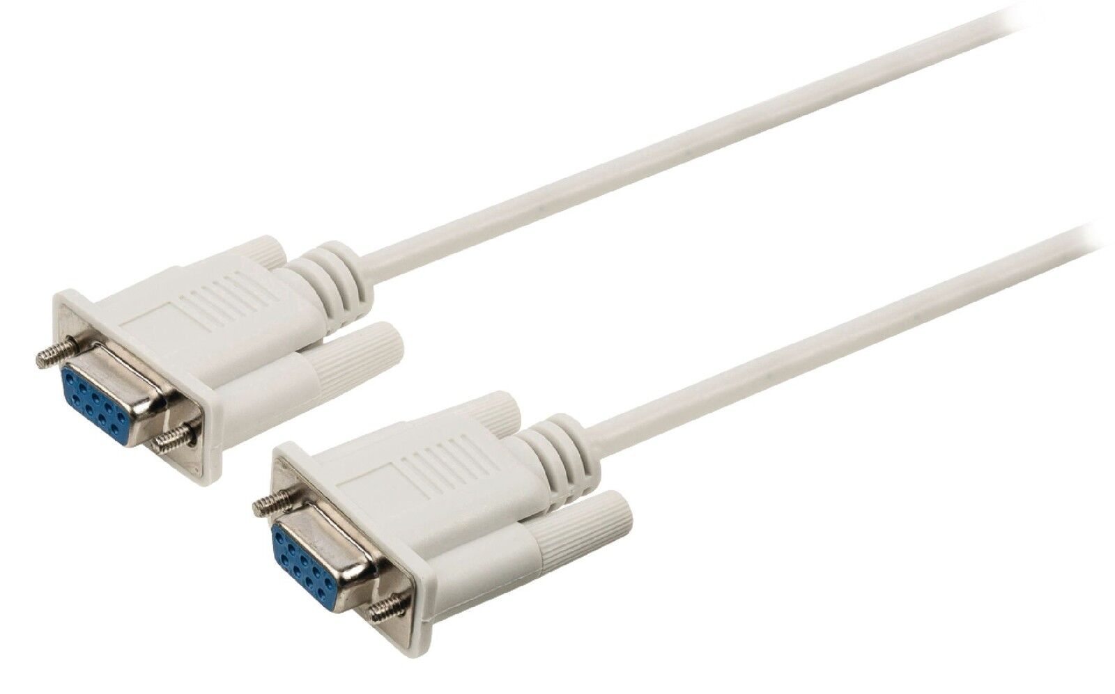 Cavo null modem D-SUB9-pin femmina D-SUB 9-pin femmina da 2m avorio