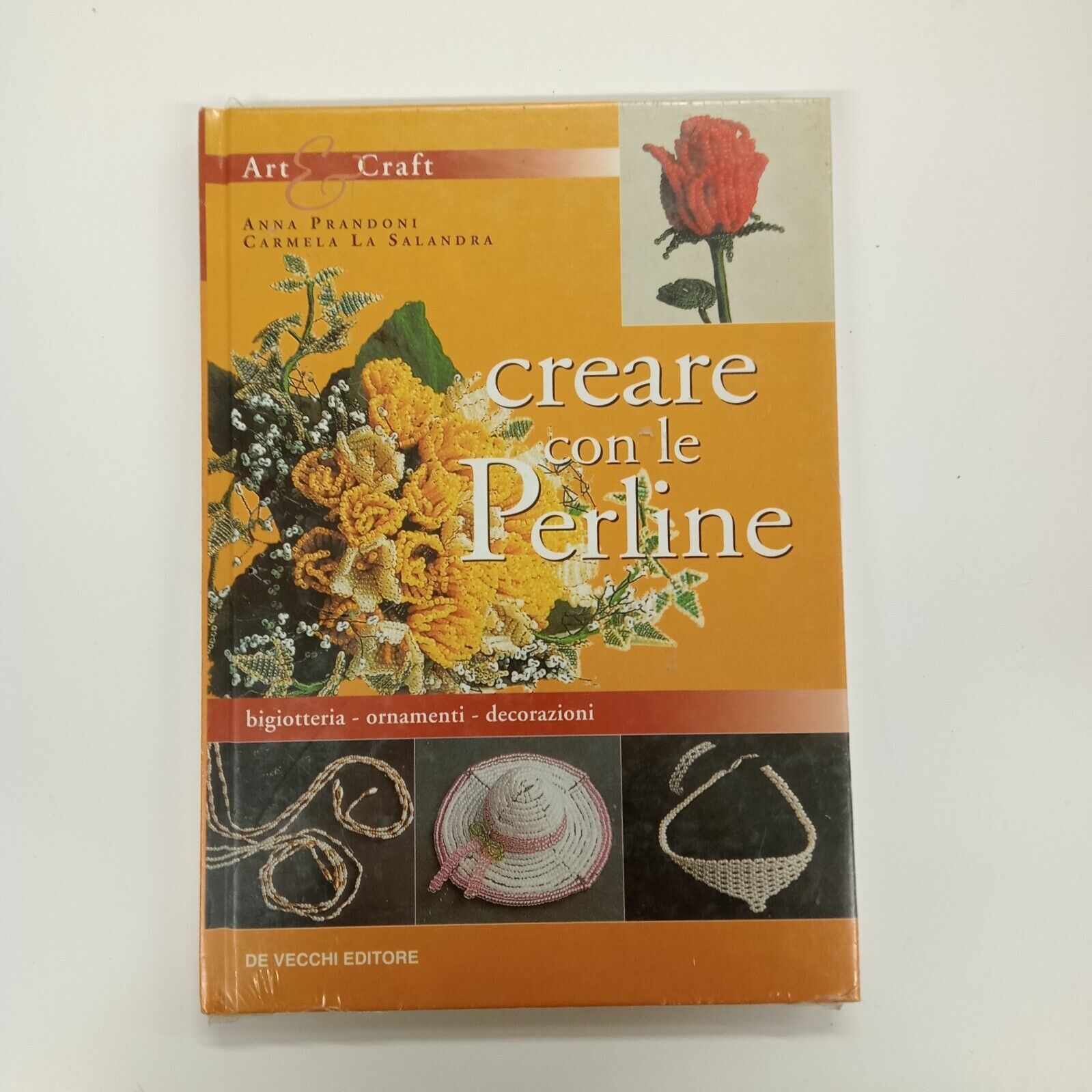 CREARE CON LE PERLINE - bigiotteria - ornamenti - decorazioni - De Vecchi Editor