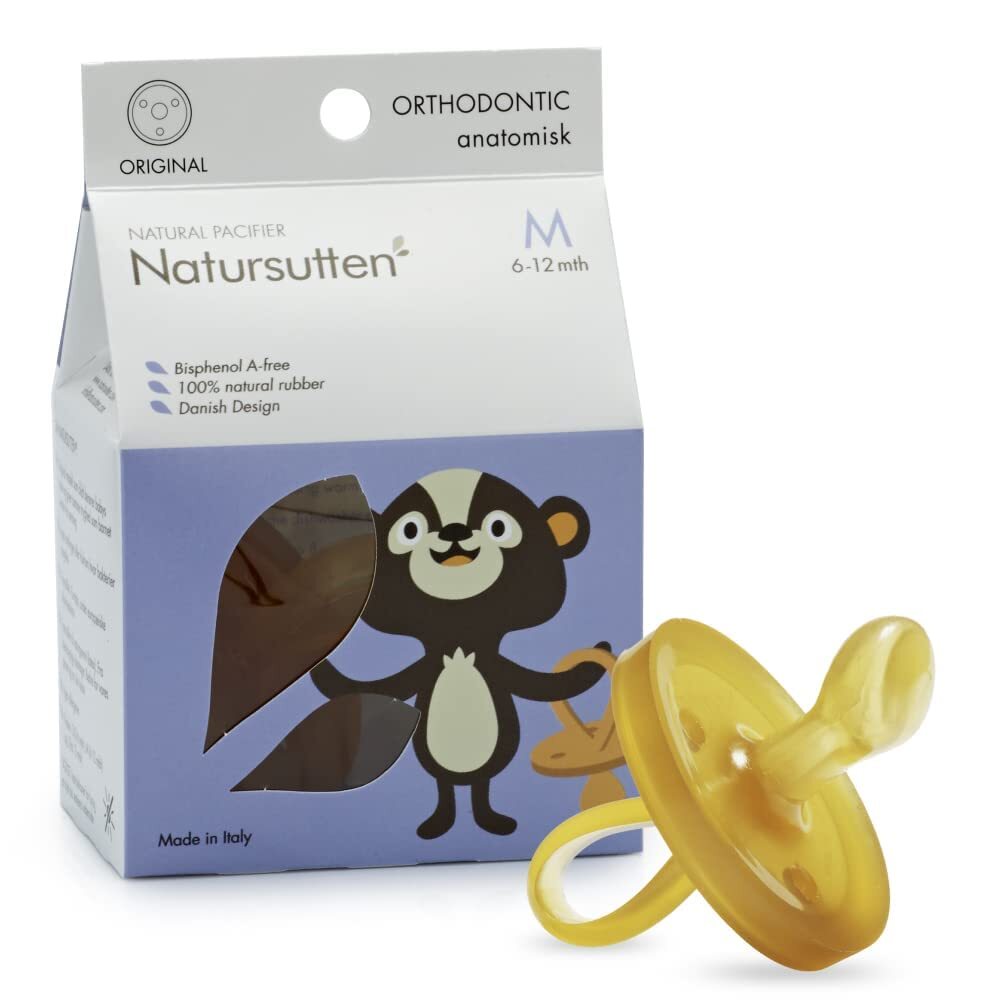 Natuurrubberen Fopspeen - Rond - Anatomisch - 6-12 maanden NUOVO