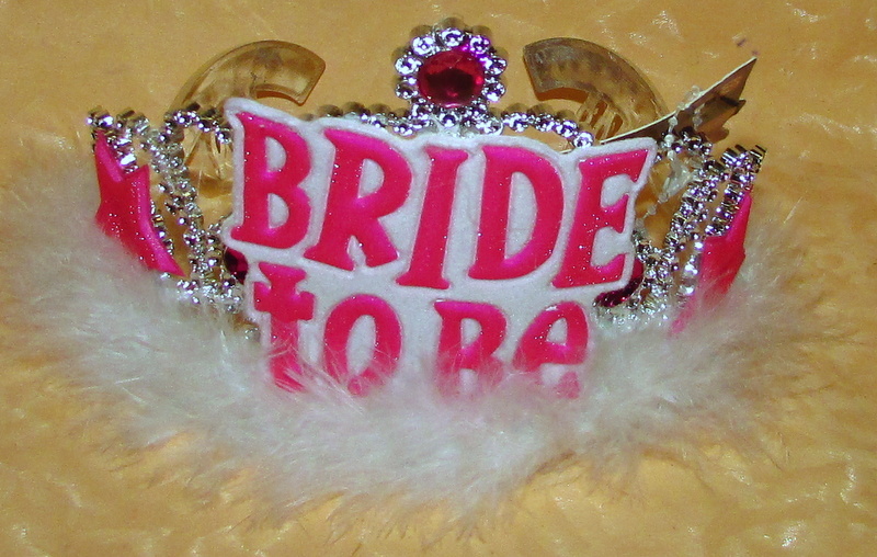 scherzo matrimonio CORONCINA addio nubilato SPOSA   cod.14412