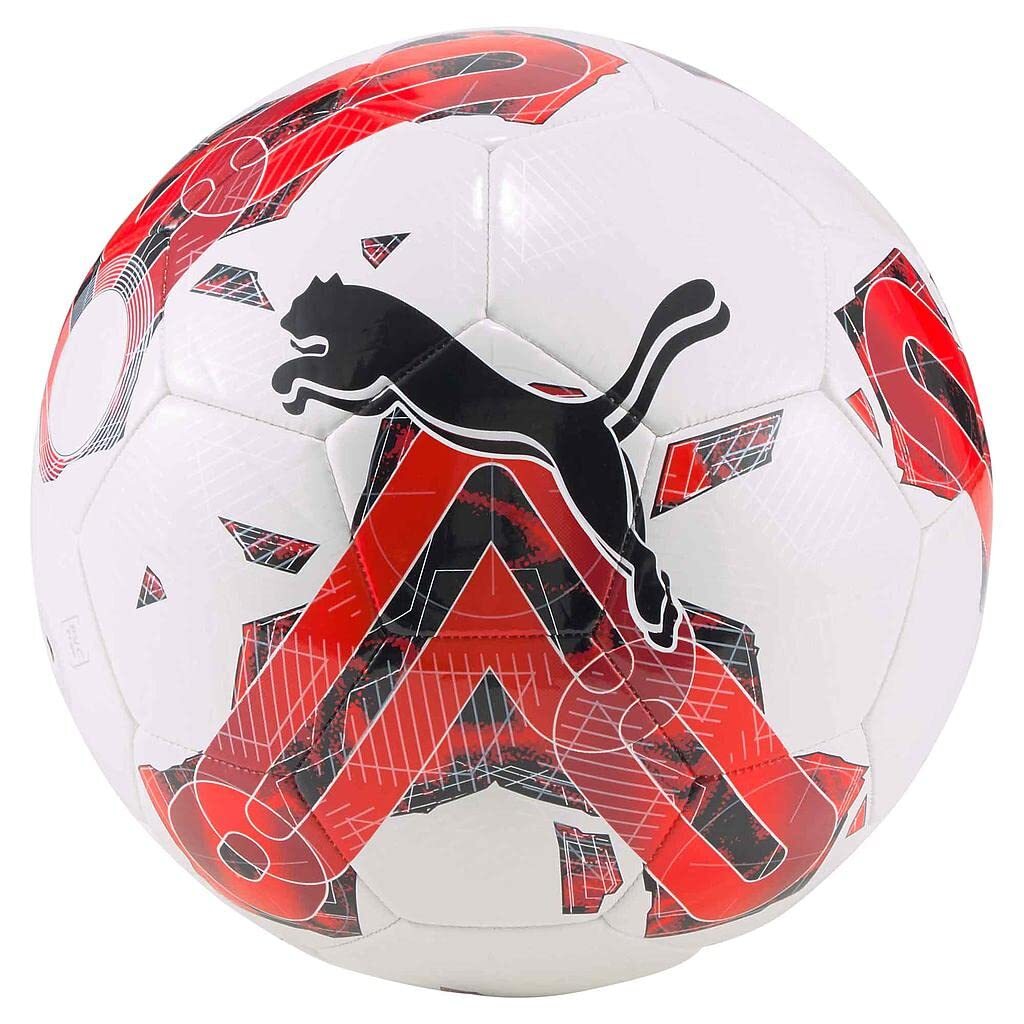 Clothing PUMA Orbita6 MS Training Ball – White/Red (Size 5) /Spor Clothing NUOVO