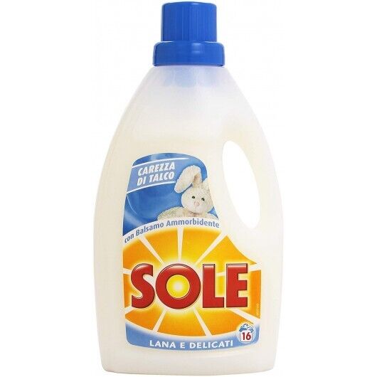 SOLE BUCATO LIQUIDO LANA E DELICATI 16 LAVAGGI 1LT.CAREZZE DI TALCO CON BALSAMO