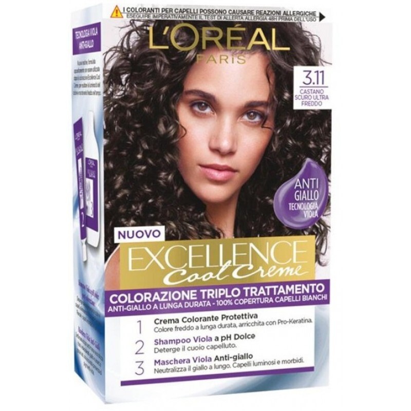 L`OREAL Excellence Cool Creme 3.11 - Castano Scuro Ultra Freddo L`OREAL