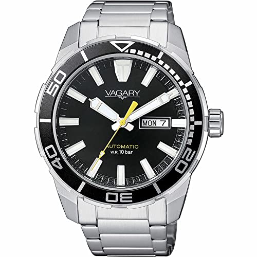 Orologio Uomo Vagary By Citizen Automatic Aqua Gearmatic Nero Ix3-416-51
