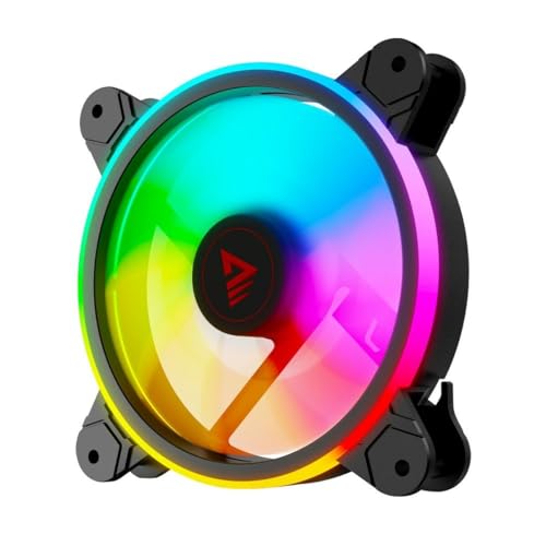 Savio Fan-01 4-Pack 120Mm Argb Fan Including Controller And Remote Control Boitier Pc Ventilateur Noir