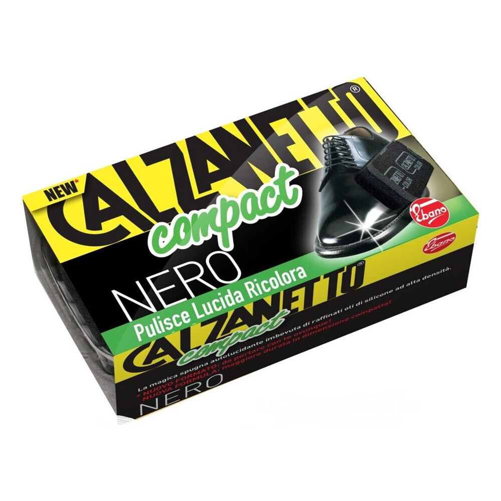 Calzanetto Compcat Spugna Autolucidante Nero