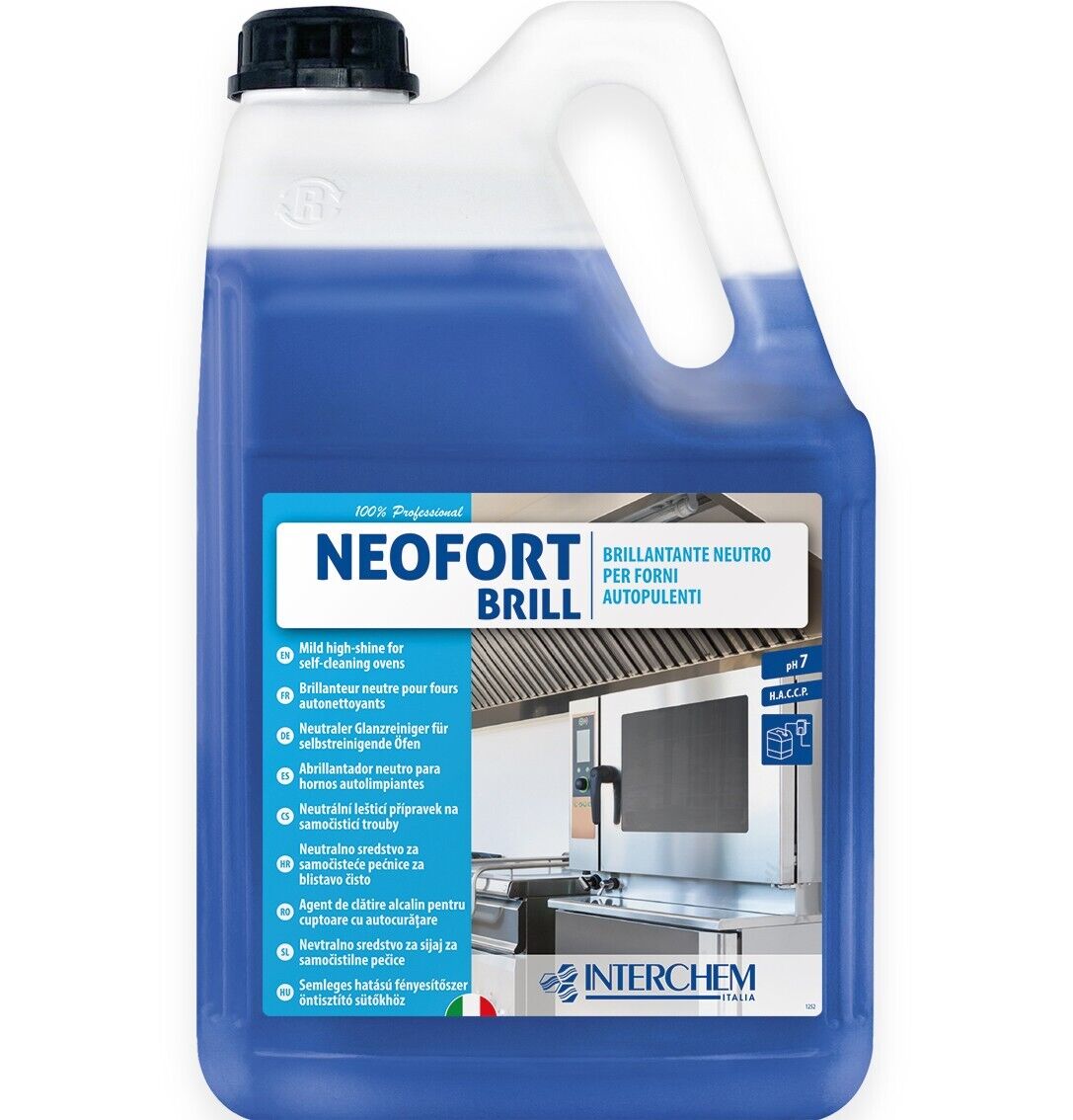 2 taniche Neofort Matic lt.5 brillantante neutro forni autopulenti a convezione