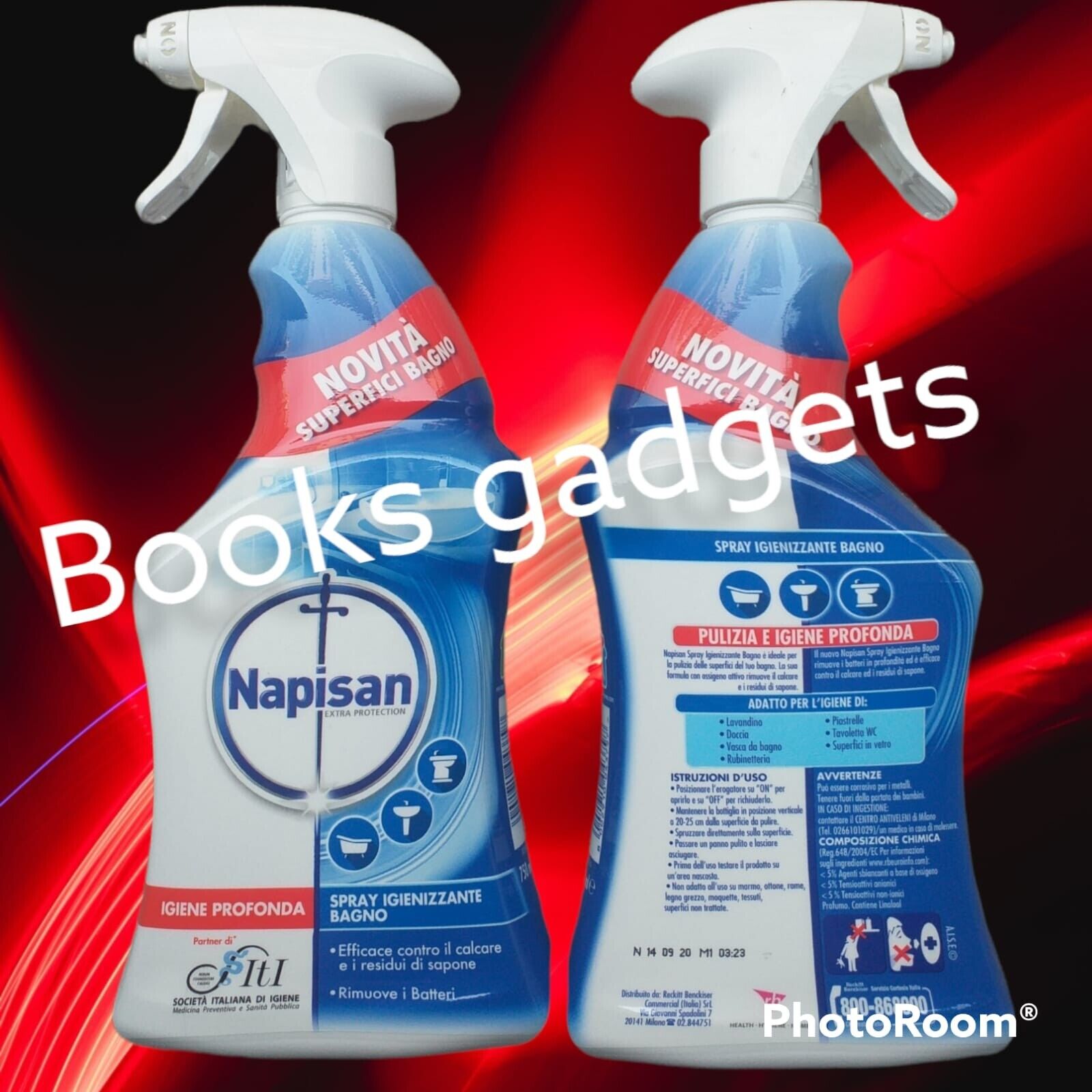 1 Flacone Napisan Classico Blu Spray Igienizzante Bagno Igiene Profonda 750ml