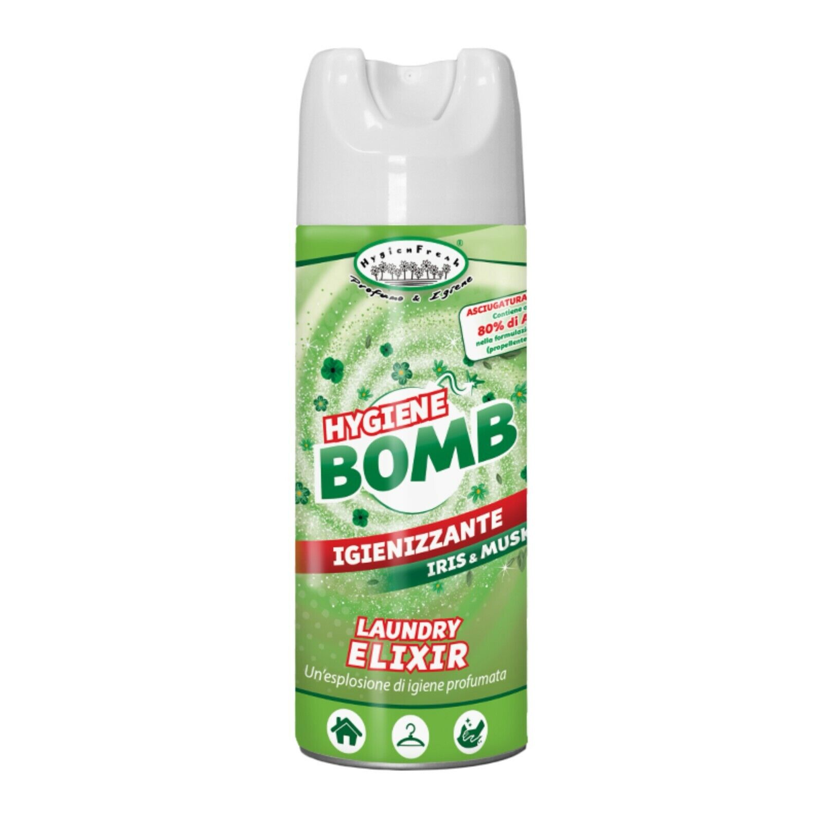 Hygiene Bomb - Alcool Spray Multiuso Igienizzante con Formulazione Alcolica 80%