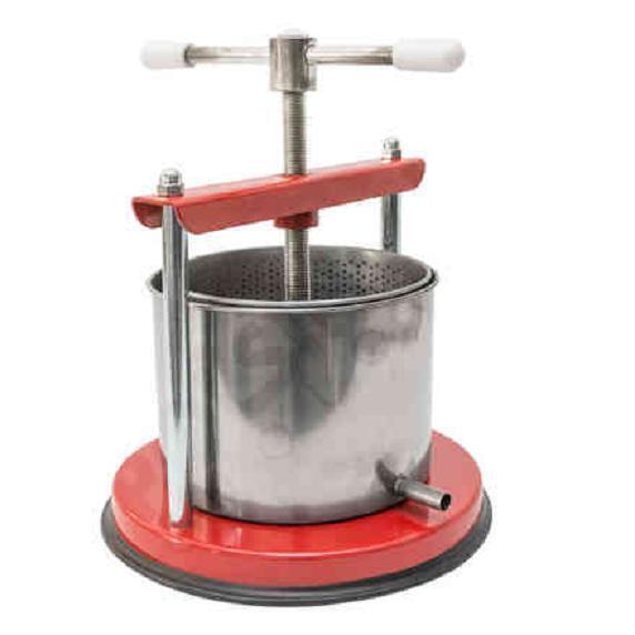 TORCHIO TORCHIETTO IN ACCIAIO  INOX GRANDE 32X34X47 CM 5,5lt ROSSO