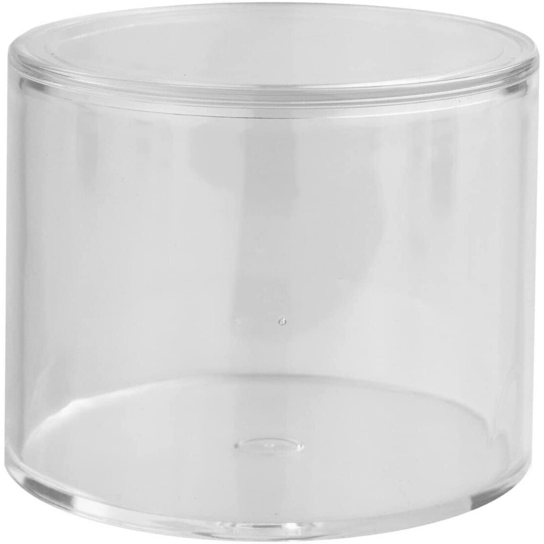 12 PZ SCATOLE BOMBONIERA TONDA CILINDRO TRASPARENTE PLEXIGLASS PORTA CONFETTI D.